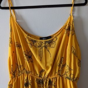 Yellow maxi dress